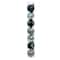 7 Pack 1.5" Blue & Silver Reindeer Shatterproof Ball Ornaments by Ashland®